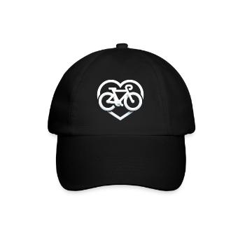 Faire du vélo avec amour - Casquette classique - noir/noir - Devant