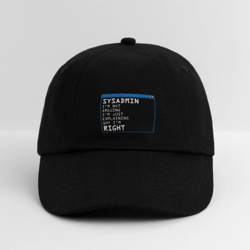 System Admin Administrator Computer Programmierer Baseballkappe
