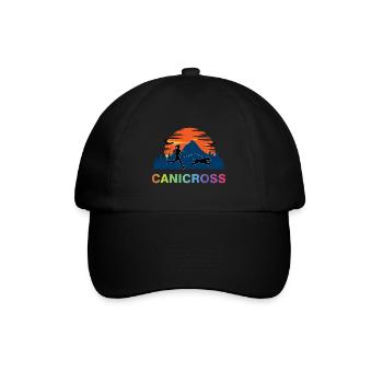 Canicross Zughundesport laufen mit Hund - Baseballkappe - Schwarz/Schwarz - Vorne