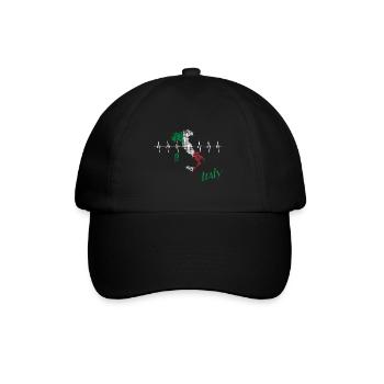Itlay - Baseballkappe - Schwarz/Schwarz - Vorne