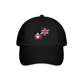 Antigua and Barbuda Great Britain Flag - Baseball Cap - black/black - Front