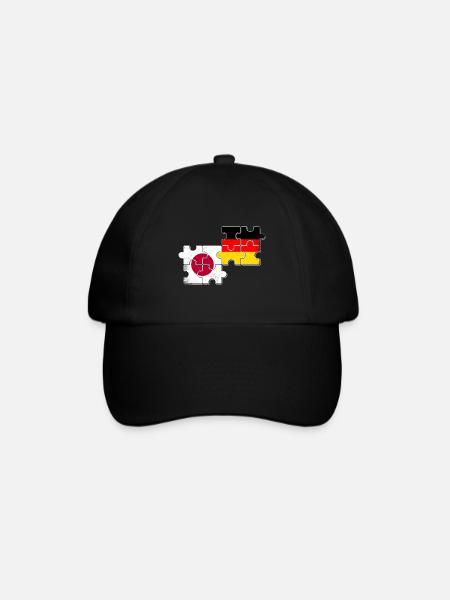Japan Deutschland Flagge Japaner - Baseballkappe - Schwarz/Schwarz