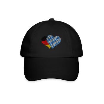 Bayern Deutschland - Baseballkappe - Schwarz/Schwarz - Vorne