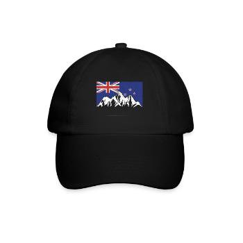 Montagnes de Nouvelle-Zélande - Casquette classique - noir/noir - Devant