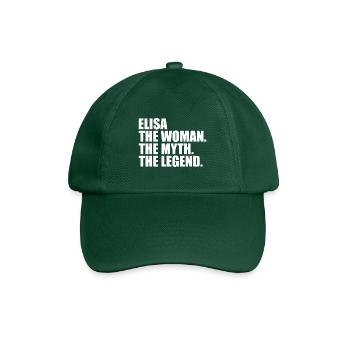 Woman Myth Legend Name Elisa - Baseball Cap - bottle green - Front