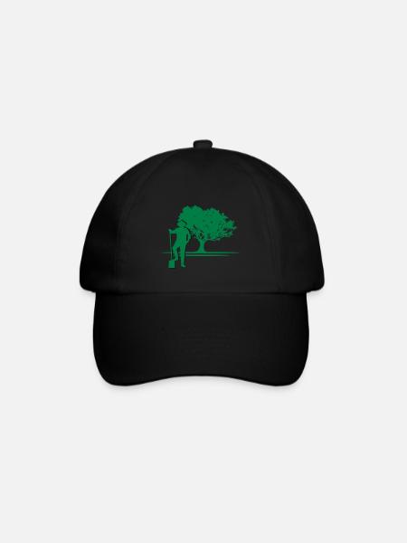 Gärtner, GM Mode, Garten, Blumen, Rasen - Baseballkappe - Schwarz/Schwarz