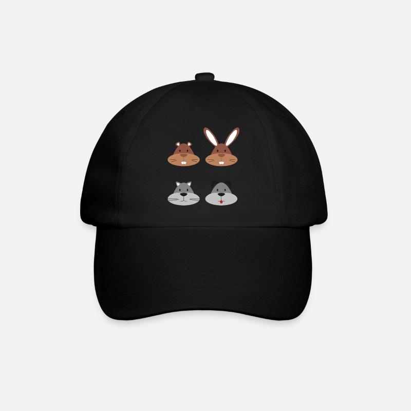 Animaux - Casquette classique - noir/noir