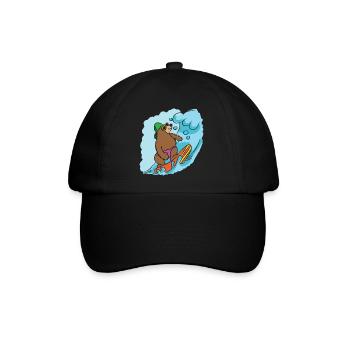 Surfen - Baseballkappe - Schwarz/Schwarz - Vorne