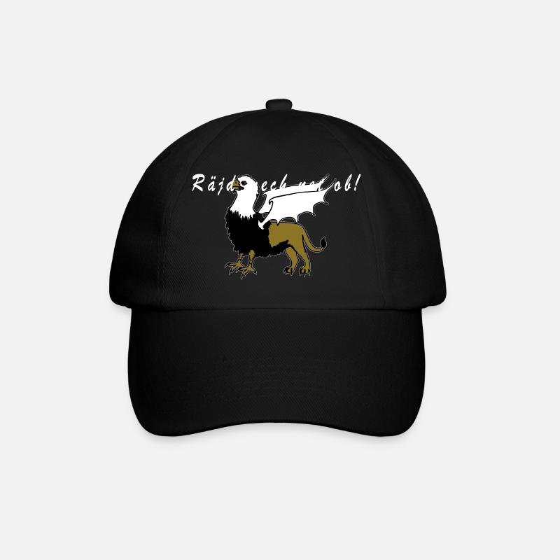 Greif Vogel Löwe Siegerländer Platt - Baseballkappe - Schwarz/Schwarz