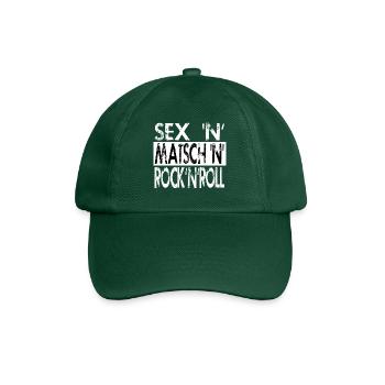 Sex, Matsch & Rock 'n' Roll - Baseballkappe - Flaschengrün - Vorne