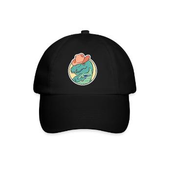 Dinosaure T-Rex - Casquette classique - noir/noir - Devant