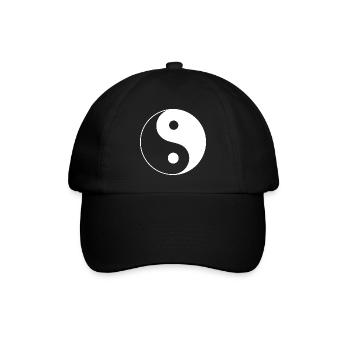 Yin Yang - Baseballkappe - Schwarz/Schwarz - Vorne