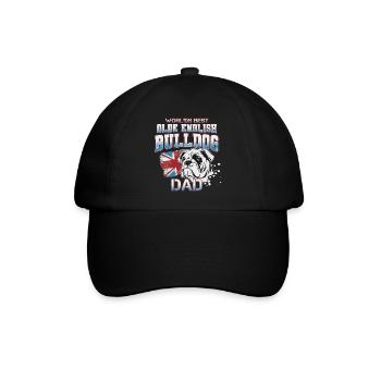 English Bulldog Papa Bulldog Daddy Gift - Baseball Cap - black/black - Front