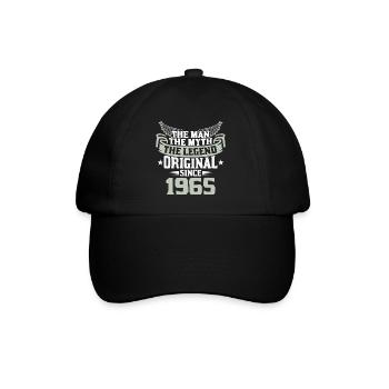 Anniversaire 1965 55e anniversaire légende 55 ans - Casquette classique - noir/noir - Devant