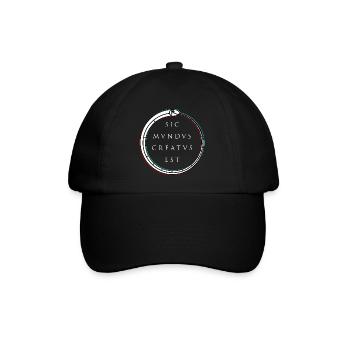 Sic mundus creatus est - Baseballkappe - Schwarz/Schwarz - Vorne