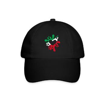 Iran symbol flag stain colors gift - Baseball Cap - black/black - Front