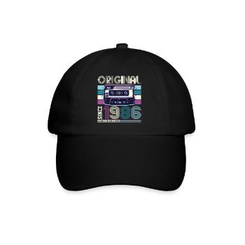 Original 1986 36th Birthday Gift Men - Baseball Cap - black/black - Front