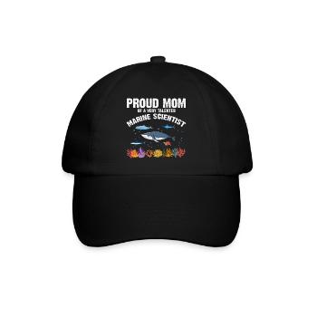 Fière Maman Biologiste Marine Biologie Marine Mer - Casquette classique - noir/noir - Devant