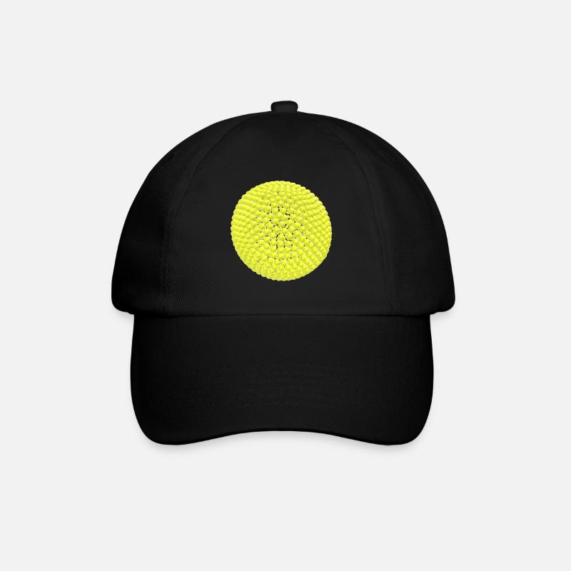 Yellow balls as a ball - Baseball Cap - black/black