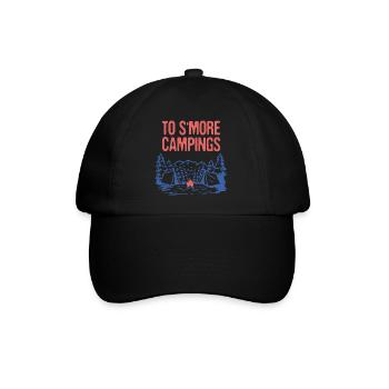 Vers S’more Campings Camper Dictons Camp Citations - Casquette classique - noir/noir - Devant