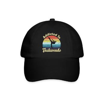 Taekwondo - Baseballkappe - Schwarz/Schwarz - Vorne