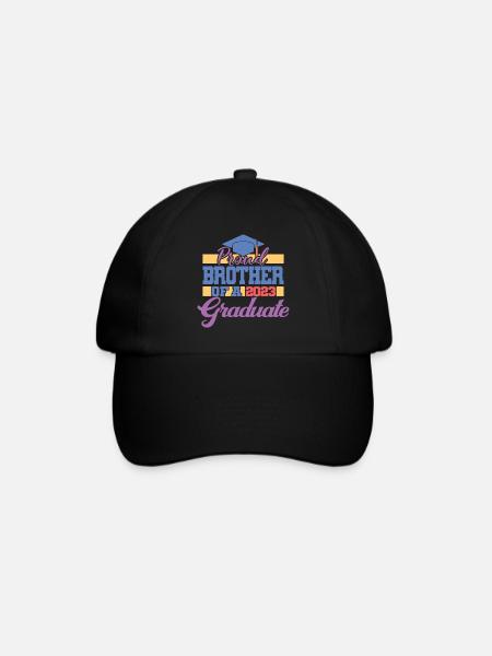 Stolzer Bruder eines Abschlussgeschenks 2023 - Baseballkappe - Schwarz/Schwarz