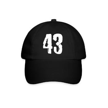 Maillot numéro 43 - Casquette classique - noir/noir - Devant
