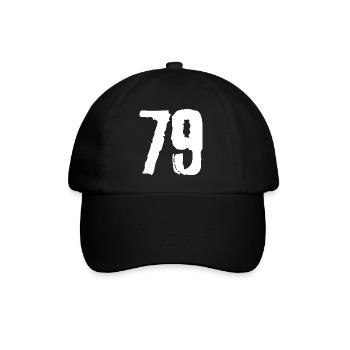 79 number jersey - Baseball Cap - black/black - Front