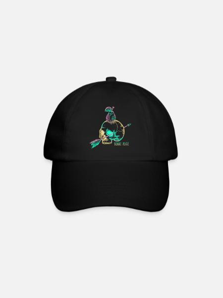 Totenkopfbirne gelb - Baseballkappe - Schwarz/Schwarz