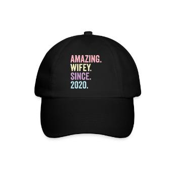 Amazing Wifey Since 2020 - Baseball Cap - black/black - Front