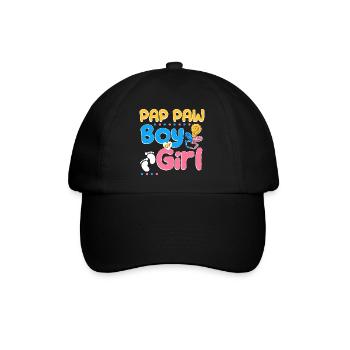 La patte de Pap rose ou bleue t’aime le meilleur grand-père de tous les temps - Casquette classique - noir/noir - Devant