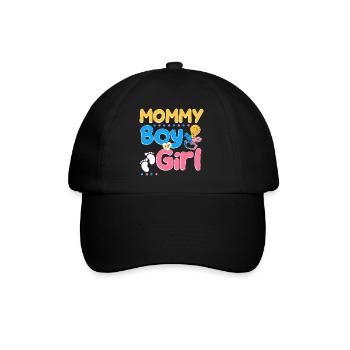 Pink or Blue Mommy Loves You Best Mom Ever - Baseball Cap - black/black - Front