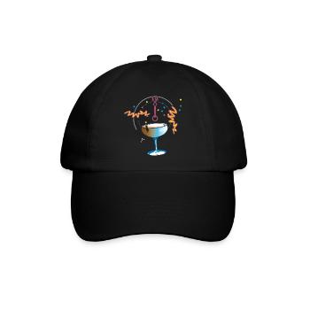 New Year's Toast Confetti - Baseball Cap - black/black - Front