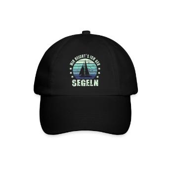 Segeln Segelboot - Baseballkappe - Schwarz/Schwarz - Vorne