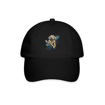 Golden-retriever Dock-Plongée dans l’eau - Casquette classique - noir/noir - Devant