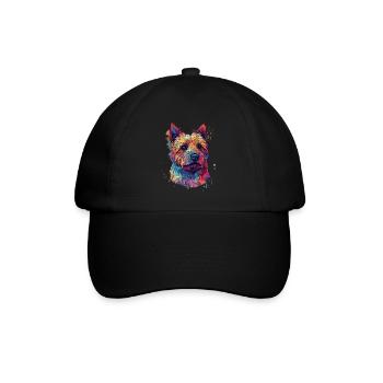 Colorful Norwich-terrier - Baseball Cap - black/black - Front