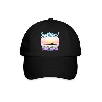 Jeju Island at sunset - Baseball Cap - black/black - Front