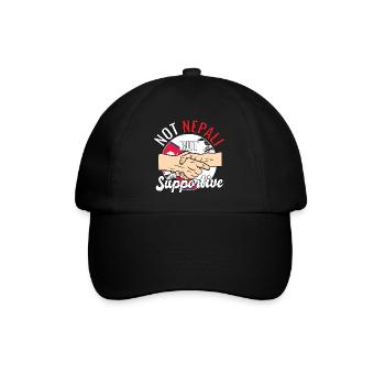 Pas népalais mais un voyageur de campagne favorable Népal - Casquette classique - noir/noir - Devant