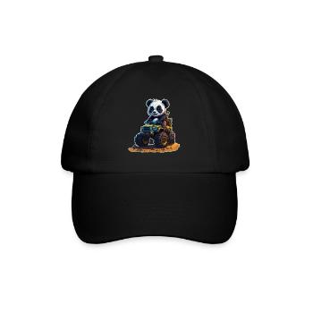 Panda Quad - Baseball Cap - black/black - Front