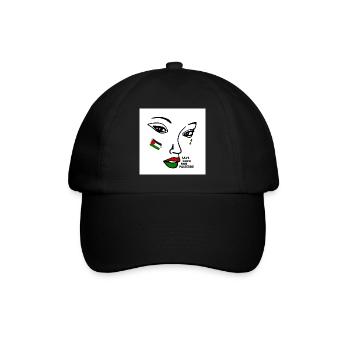 Free palestine women - Baseball Cap - black/black - Front