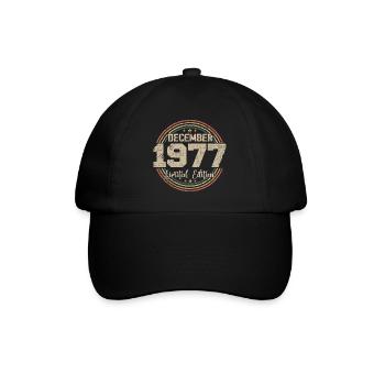The legends were born in December 1977 - 1977 - Baseball Cap - black/black - Front