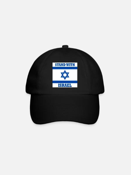 Stand with israel - Baseballkappe - Schwarz/Schwarz
