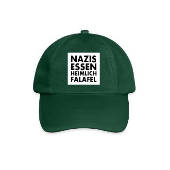 nazis essen heimlich falafel - Baseballkappe - Flaschengrün - Vorne