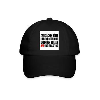 Fck afd - Baseballkappe - Schwarz/Schwarz - Vorne