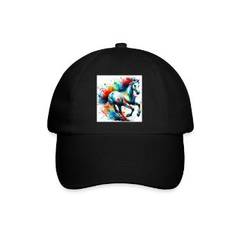 Cheval - Casquette classique - noir/noir - Devant