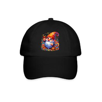 Gnome Goblin Elf - Baseball Cap - black/black - Front