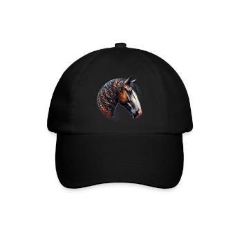 Horse - Baseball Cap - black/black - Front
