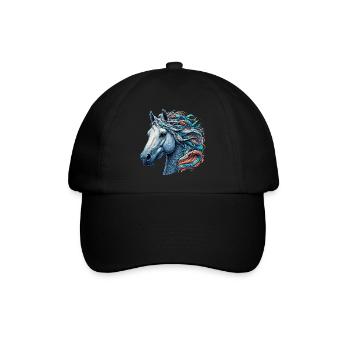 Cheval - Casquette classique - noir/noir - Devant