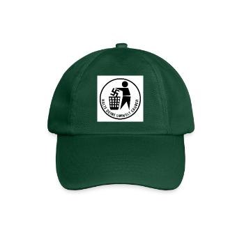 Keep your environment clean - Baseball Cap - bottle green - Front