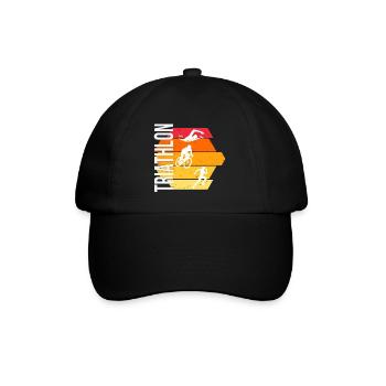 Triathlon - Baseballkappe - Schwarz/Schwarz - Vorne